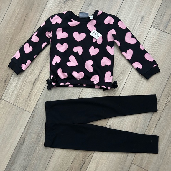2/$18 NWT Girls The Children’s Place Pink Sweatshirt and Leggings Set - Size 4T - Picture 2 of 10